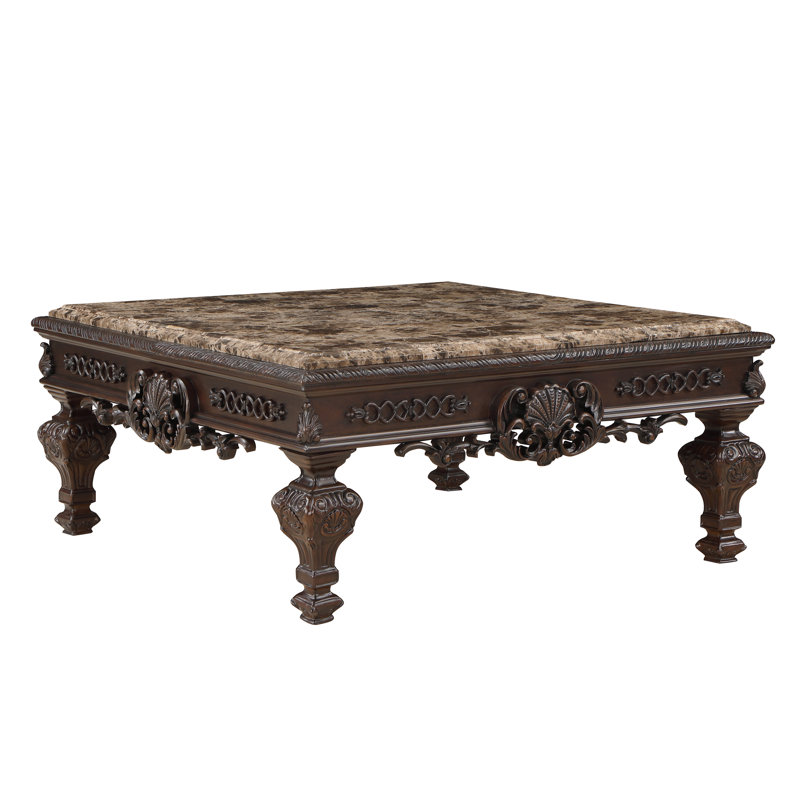 Amaiyah 46" Square Marble Coffee Table 