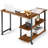 Patented 360° Free Rotating Sofa Side Table with Storage Shelves and Casters