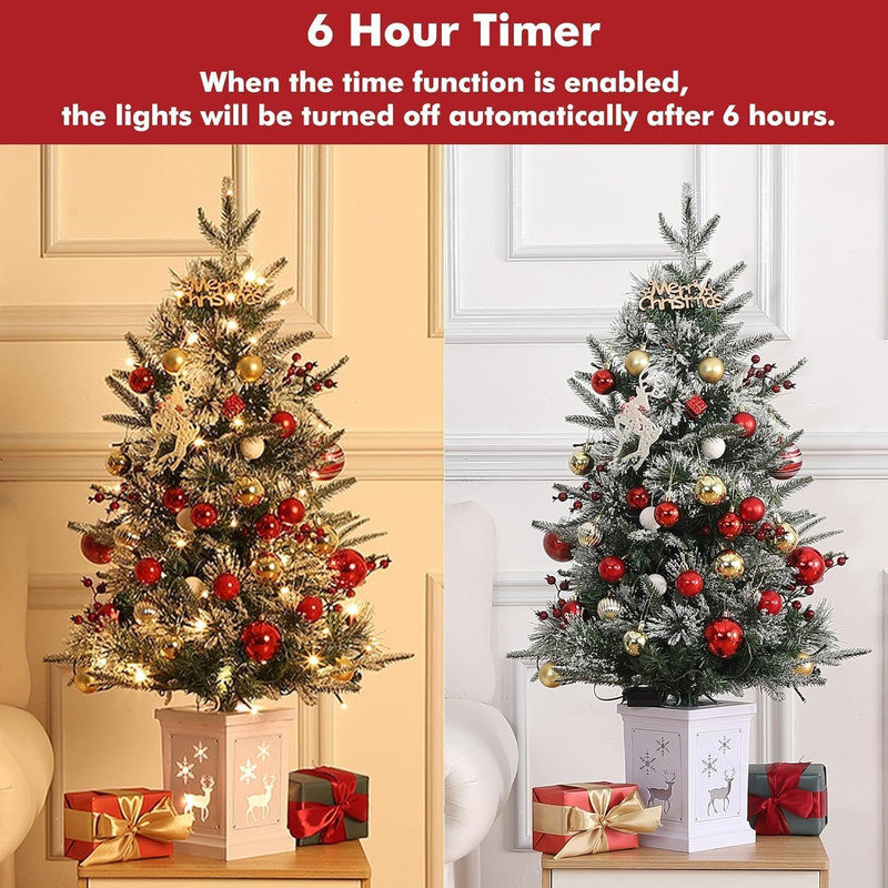 1097.3cm H Lighted Artificial Christmas Tree