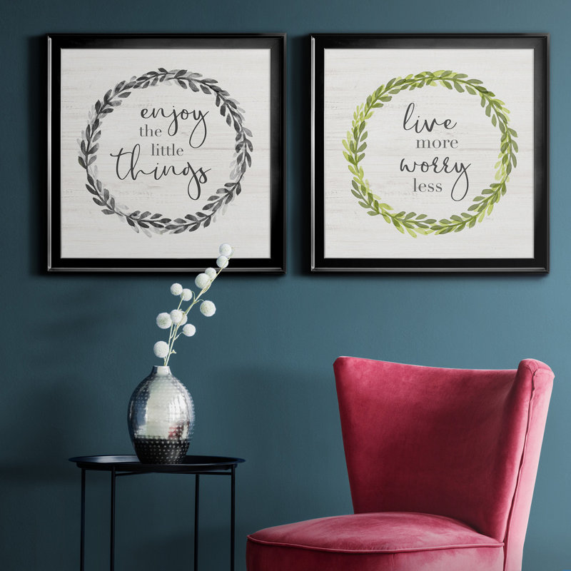 Petites choses - 2 pièces, Noir, H 17,5 po x l 35 po x P 1,5 po