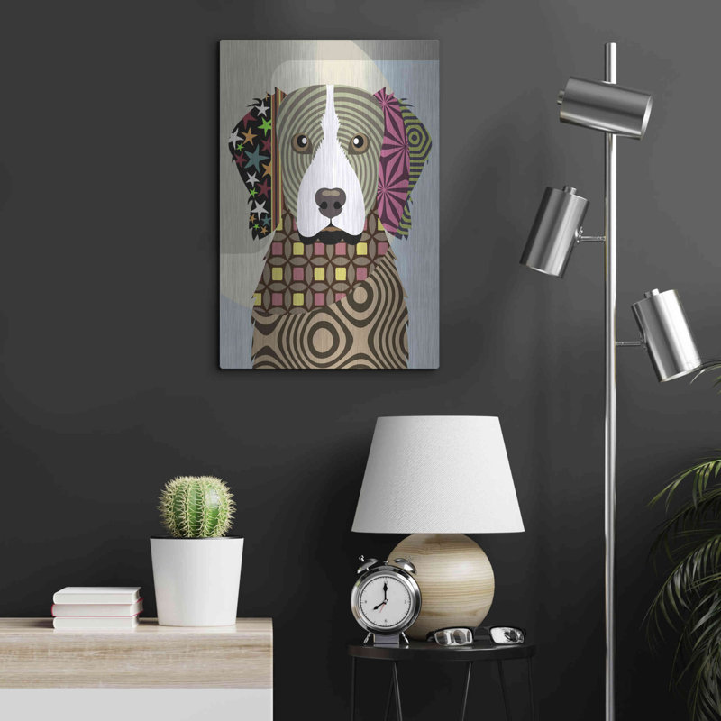 «Brittany Spaniel» par Lanre Adefioyue, H 24 po x l 16 po