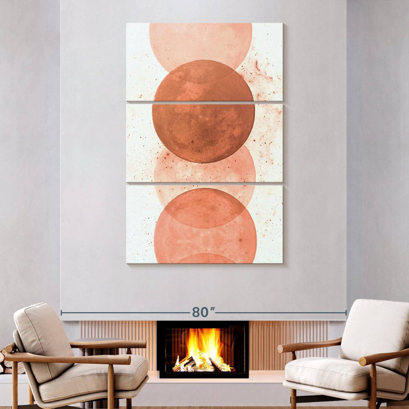 Oberle Sunset Circles, 74" H x 48" W
