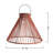 15" Solar Powered Integrated LED Outdoor Hanging Light-81677095