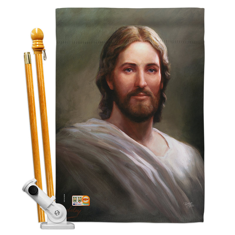 Double Sided 40'' H x 28'' W Polyester Flag Set