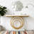 Narrow Entryway Sofa Table with Ring Base