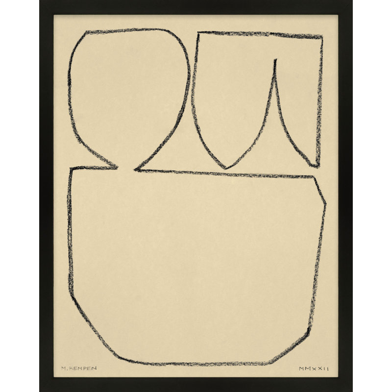 Sand 2 Print by Michael Kempen, Black, 20" H x 16" W x 1.25" D