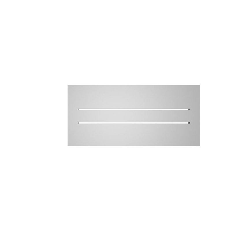 Évent à pignon fonctionnel en uréthane rectangulaire à fixation en surface, brun clair apprêté, H 12 po x l 26 po x P 1,5 po
