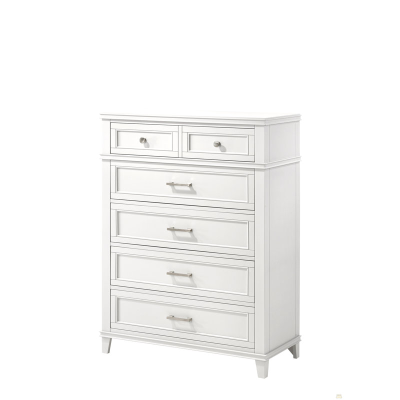 Commode blanche 5 tiroirs, Blanc