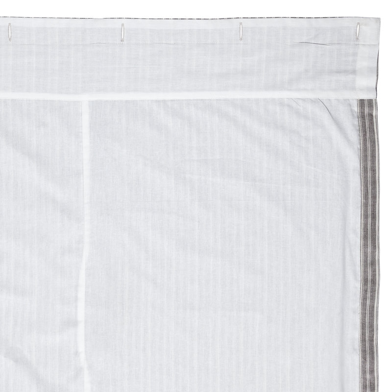 Rideau de douche simple 100% coton Bahari