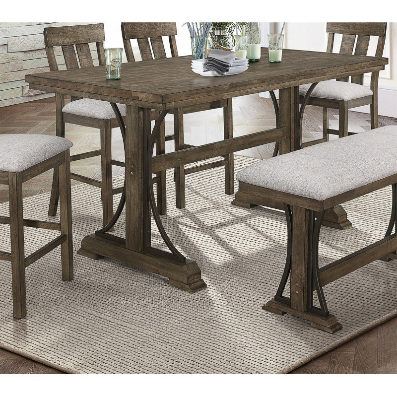 Okarche Dining Table, 36"H x 39.4"W