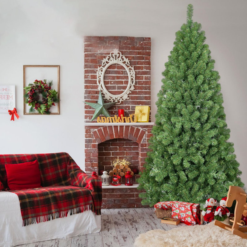 The Holiday Aisle® PE/PVC Hybrid Automatic Flocking Tree - Wayfair Canada