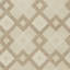 3' X 5' Ivory Geometric Diamonds Wool Area Rug