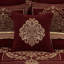 LAURENZA 18" SQUARE EMBELLISHED DECORATIVE THROW PILLOW