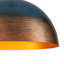 Luminaire suspendu en forme de dôme en cuivre à 1 lumière