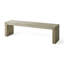 Banc de salle à manger en bois d'acacia, gris et taupe