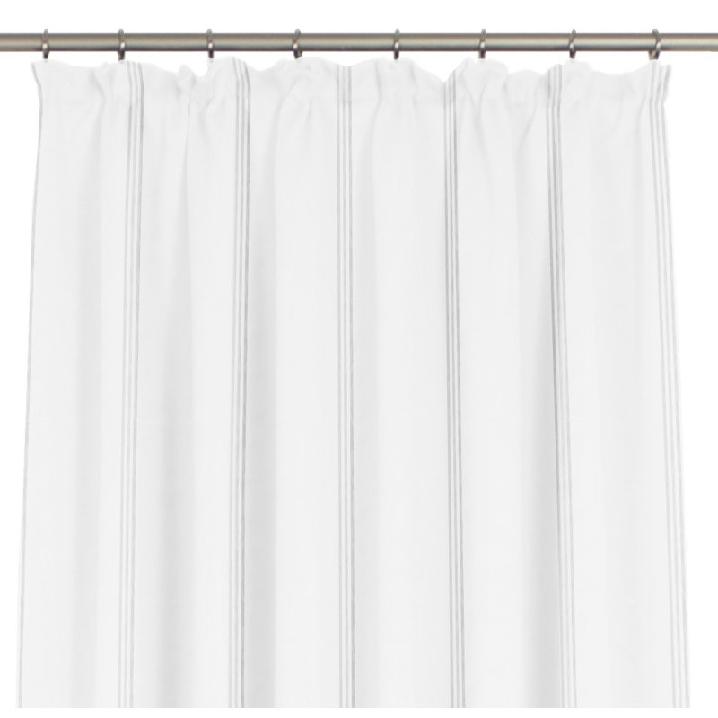 Chloe Sheer Single Curtain Panel, White, 200cm Width x 125cm Drop