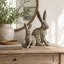 Rustic Resin Bunny Figurine-1014132061