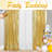 2Pcs Square Sequin Curtain Backdrop 8FT Christmas Party Backdrop Curtains Wedding Stage Decorations-1803714067-1803714061