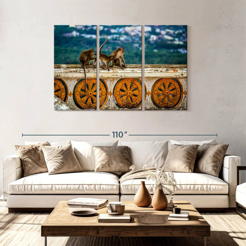 Brampt Thai Monkeys, 48" H x 74" W