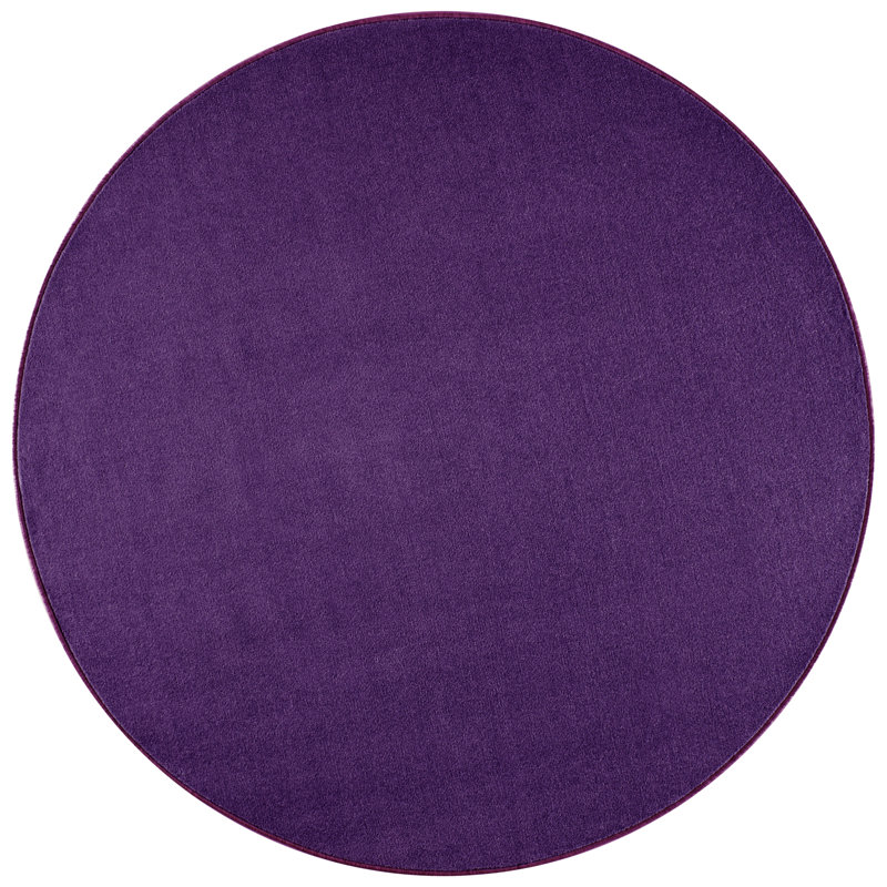 Tufted Purple Rug, Round 200cm