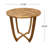 27.5'' Outdoor Table - Rustic Wood Made With Slat Panels From For Use