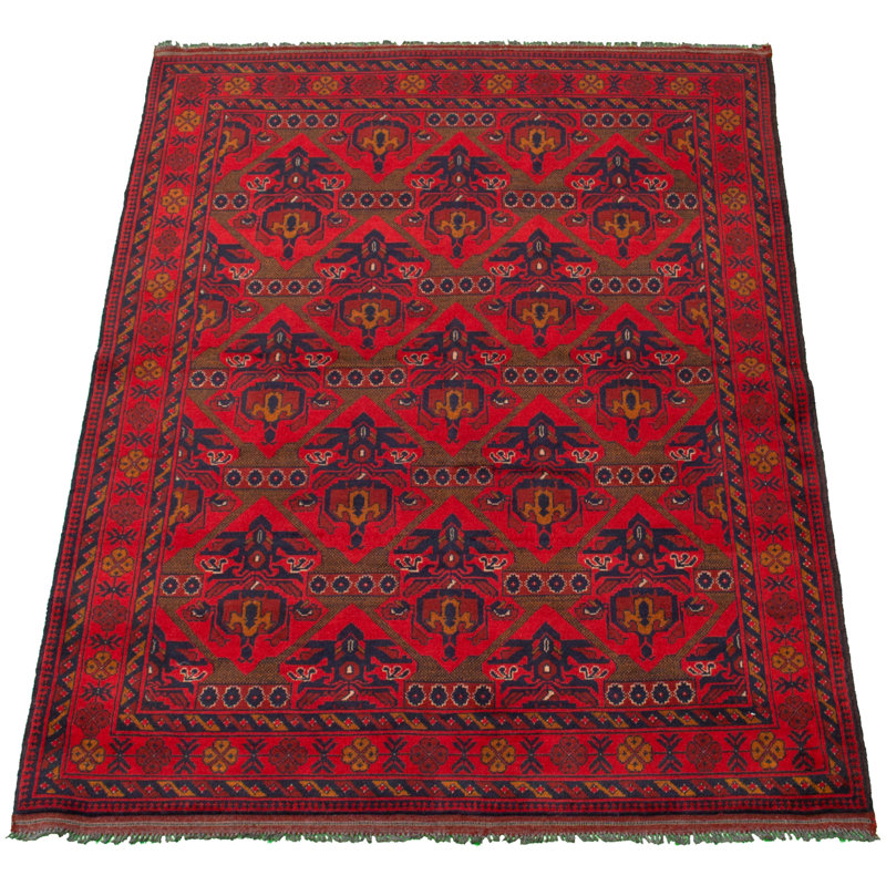 Tapis de la surface en laine 5 pi x 6 pi 7 po à la main one-of-kind-noué la 2010 esari turque Allaina