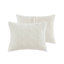 Ensembles de literie pour grand lit douillet en chenille douillette ivoire pour la maison