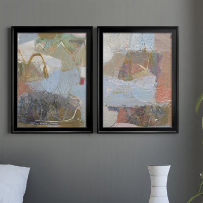 Minim I - 2 Piece Single Picture Frame Painting Set on Canvas