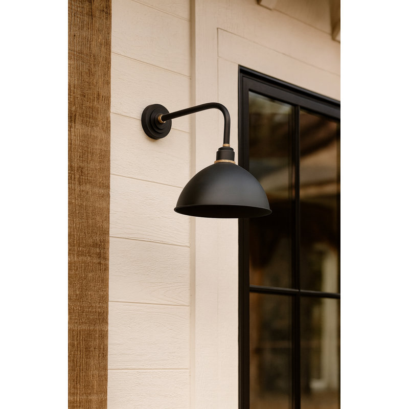 Foundry Wall Mount Outdoor Barn Light, Black, 20.5" H x 16" W x 25.75" D