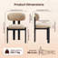 40.5cm H Fabric Upholstered Upholstered Back Side Chair in Beige-686289764-686289763