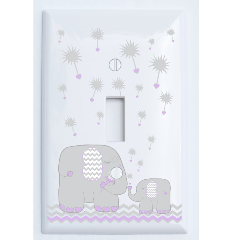 Dandelion Elephant People 1 - Gang Toggle Light Switch Wall Plate