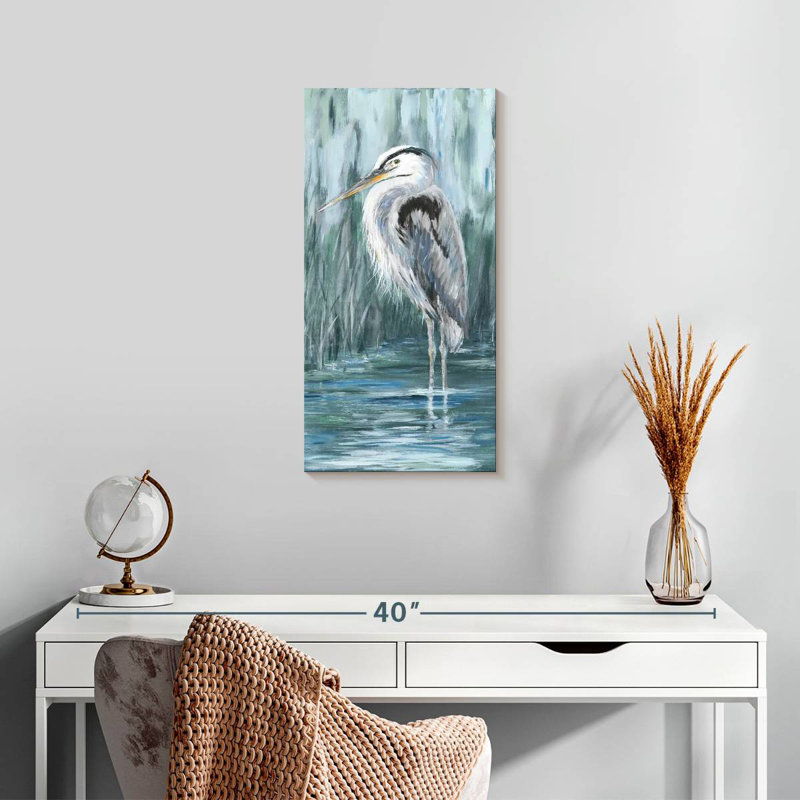 Brampt Standing Still Heron, 24" H x 12" W
