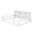 Kids Floor Bed Frame with Side Storage Shelves, and Guardrails-981110499