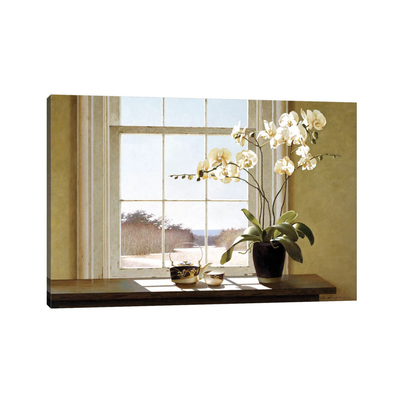 Orchids In The Window II by Zhen-Huan Lu - Gallery-Wrapped Canvas Giclée on Canvas, No Frame, 20.32 cm H x 30.48 cm W