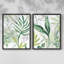 Tropical Palm Chorus III - reproduction encadrée de qualité supérieure - prête à être accrochée - aucun clou requis - aucun clou requis-1632996035-1632996034