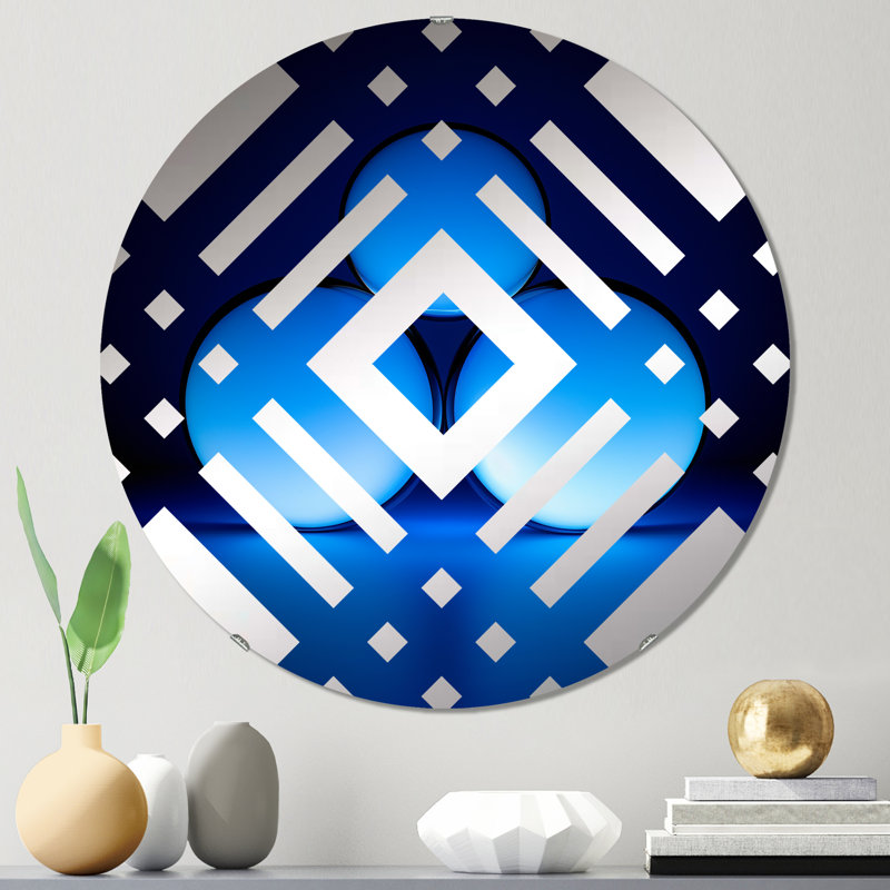 Brohel - Miroir décoratif diamant, 23,6 po x 23,6 po