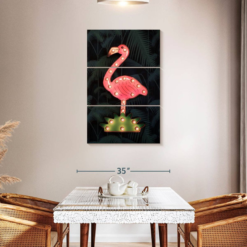 Panneau de signalisation Kerner Flamingo, H 45 po x l 28 po