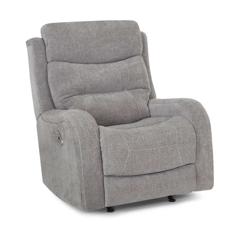 Fauteuil inclinable électrique en tissu, Gris