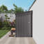 Remise de rangement extérieure en métal durable avec toit ventilé pour la cour et le jardin