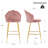 Velvet Upholstered Barstools Set of 2-54328790