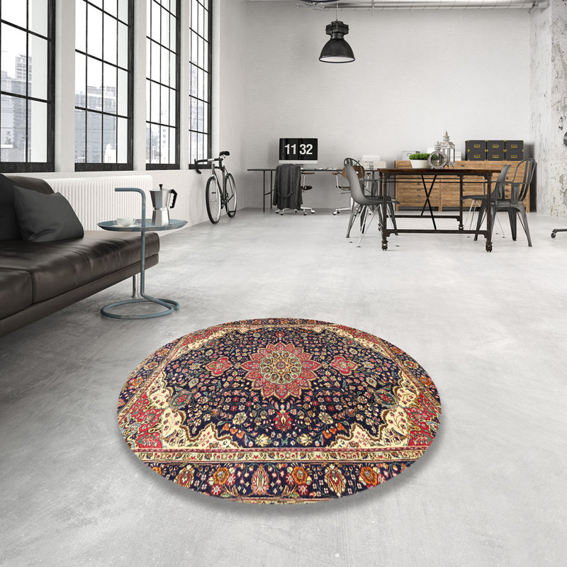Abelia Oriental Indoor Rug, Round 8'