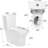 & Toilet, 1.1 And 1.6 , Ceramic, Elongated, White, Comfortable Configuration 1.1/1.6 Ceramic Comfortable, Installation