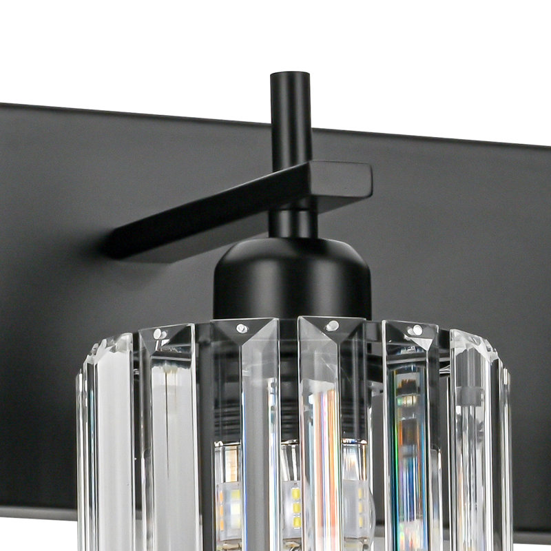Éclairage pour meuble-lavabo à intensité variable Corless, 2, Noir mat