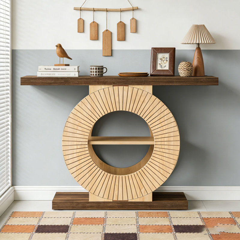 39.3" Console Table, Elegant Wood Sofa Table
