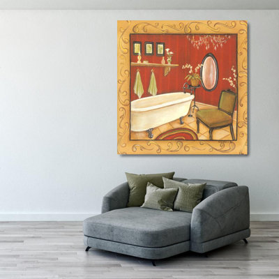 Red Bathroom Tub