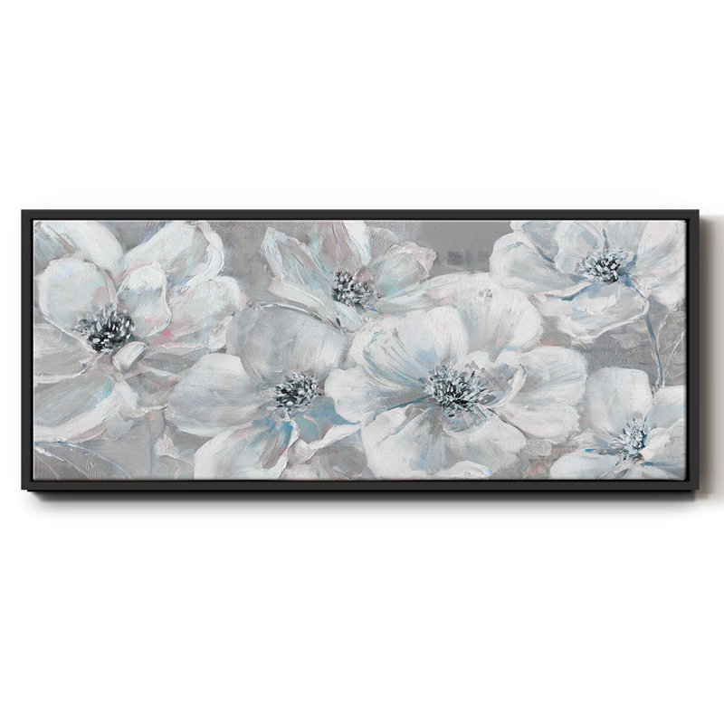 Soft Teal Summer - toile encadrée, H 20 po x l 50 po