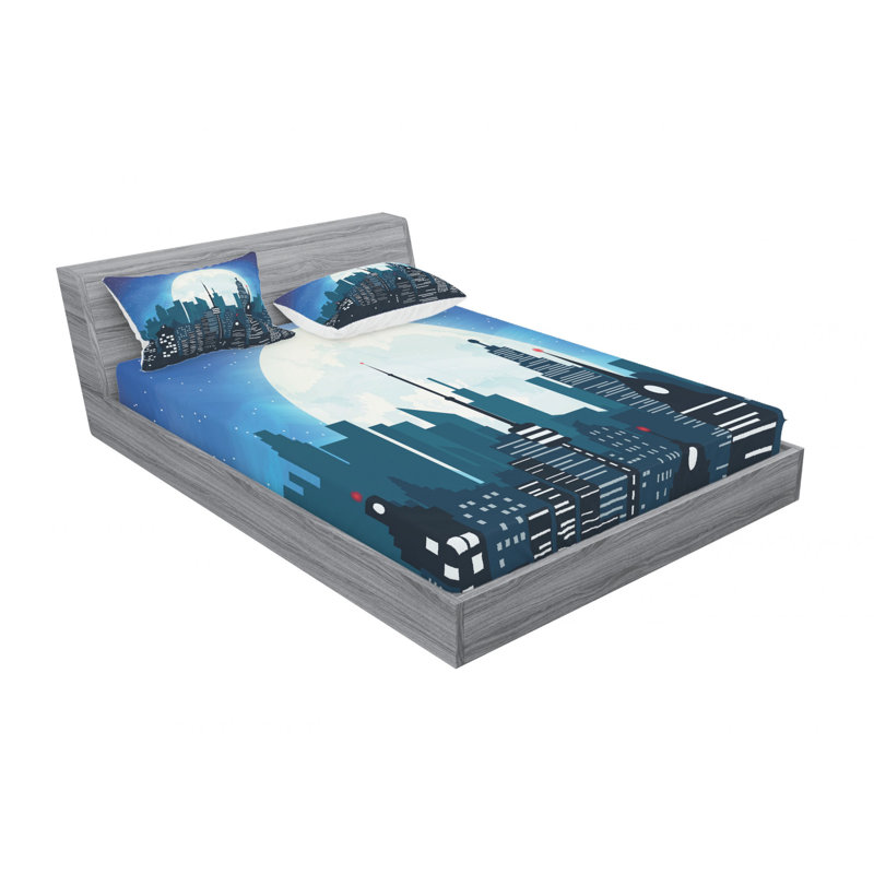 Microfiber Sheet Set, Queen Sheet Set with Fitted Sheet
