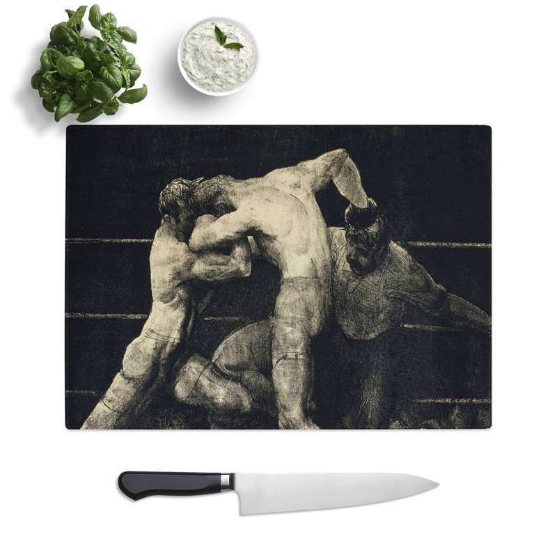 A Stag at Sharkey's by George Bellows Chopping Board, 0.4cm H x 29cm W x 39cm L