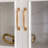 White + Burlywood Solid Wood Display Cases