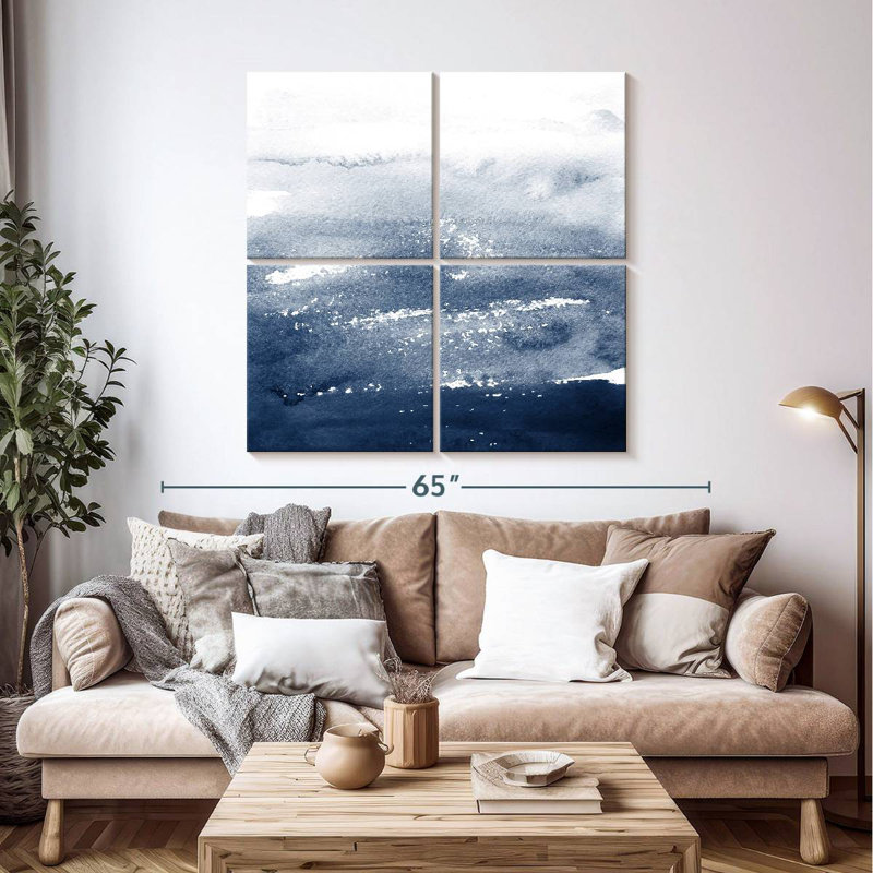 The Deep Blue, 45" H x 45" W